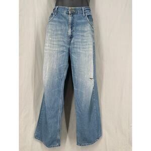 Y2K Vintage Levis Jeans Mens 40x30 Loose Straight Baggy Distressed Denim
